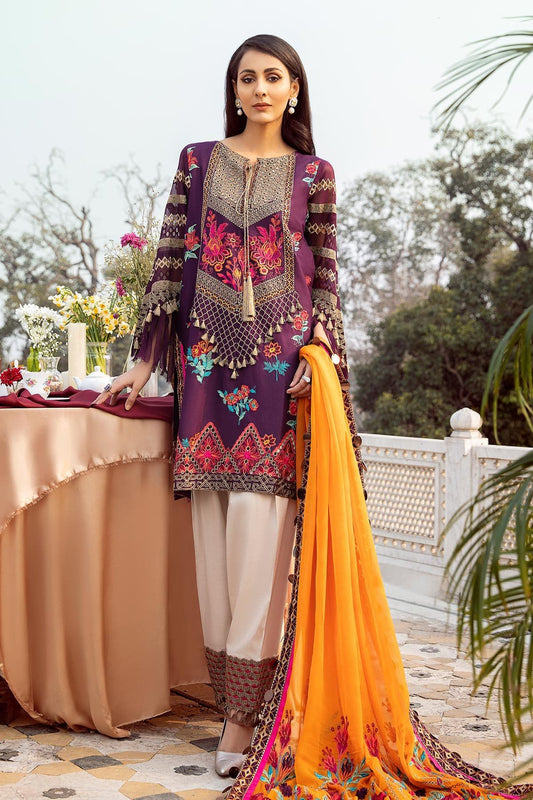 Signature Lawn SS-04 | House of Charizma | Spring Summer Embroidered Lawn 2020