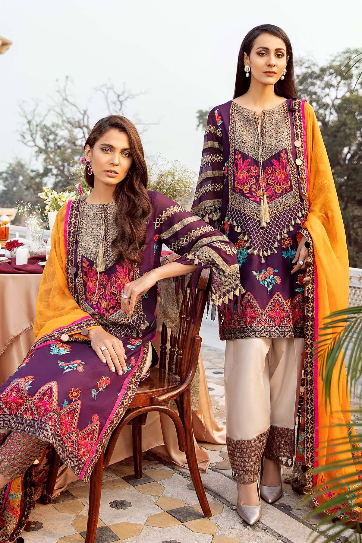 Signature Lawn SS-04 | House of Charizma | Spring Summer Embroidered Lawn 2020
