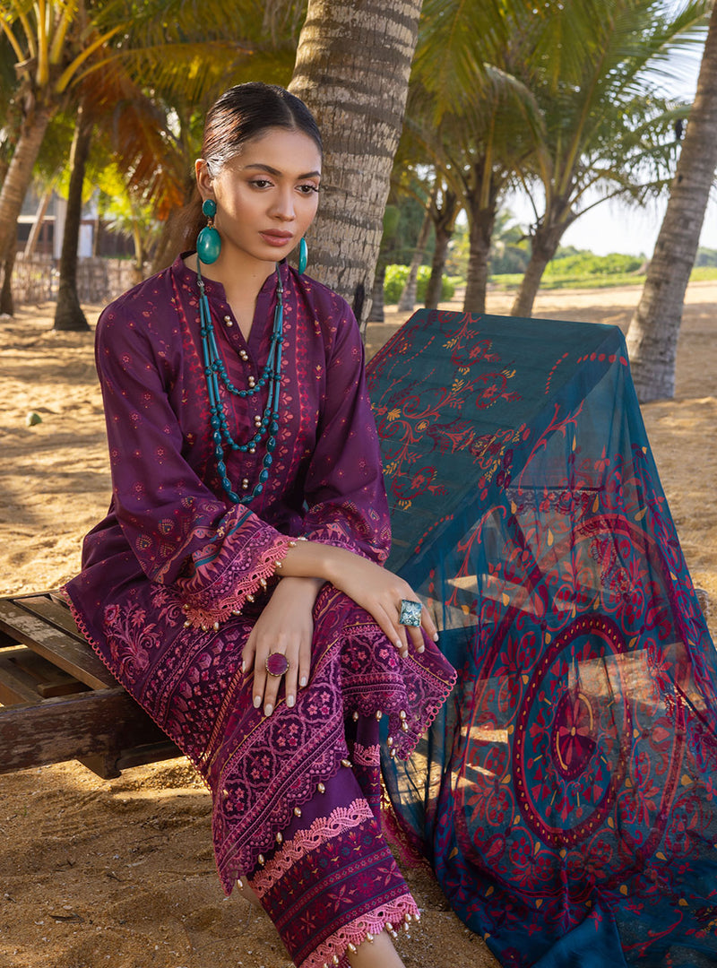 Tropic Lush - 3B | Zainab Chottani | Tahra Lawn 2022