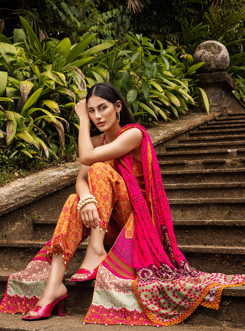 Chunri Fusion - 9B | Zainab Chottani | Tahra Lawn 2022