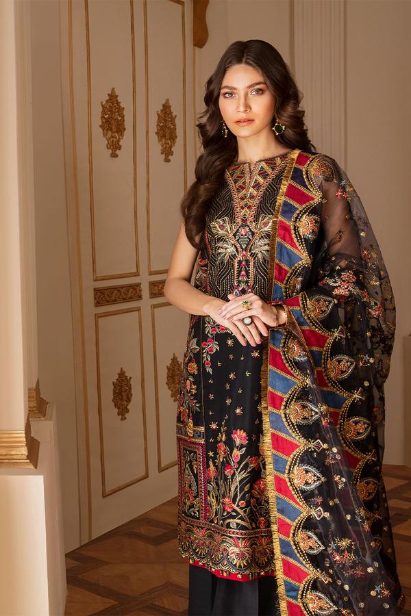 Sable | Baroque | Chantelle | Embroidered Chiffon
