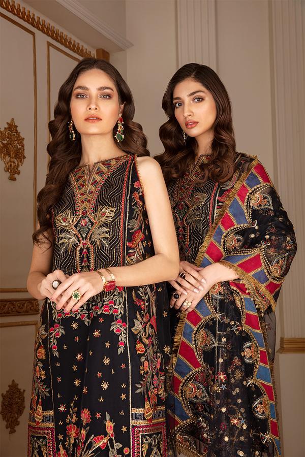Sable | Baroque | Chantelle | Embroidered Chiffon