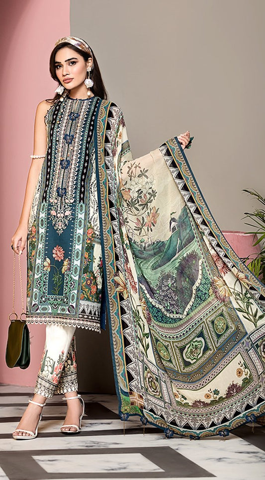 Mariana | VL20-01B | Anaya by Kiran Chaudhry | Viva Lawn'20