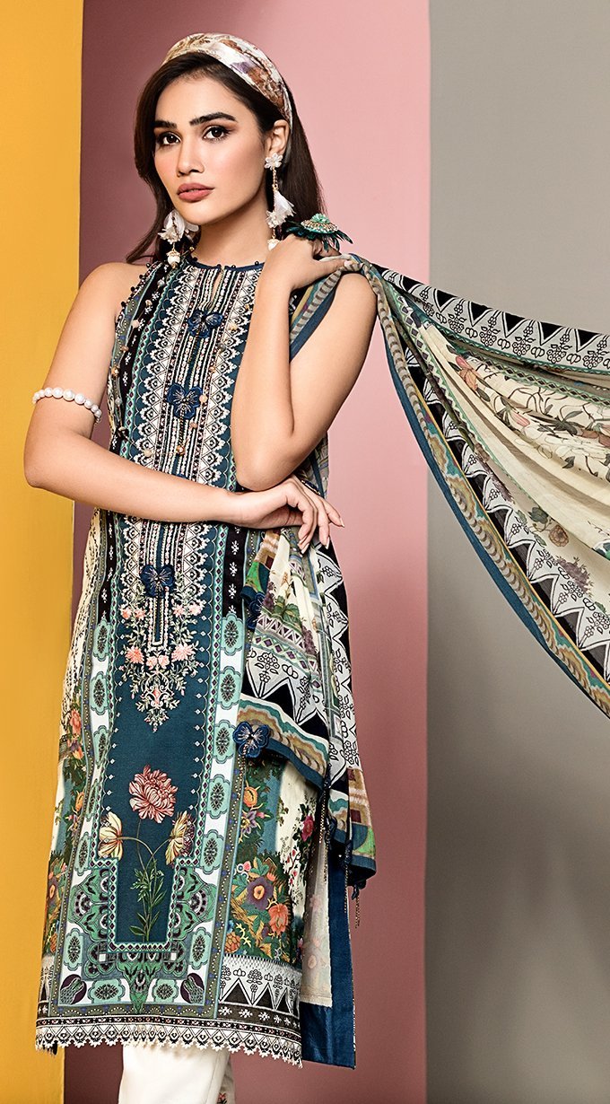 Mariana | VL20-01B | Anaya by Kiran Chaudhry | Viva Lawn'20