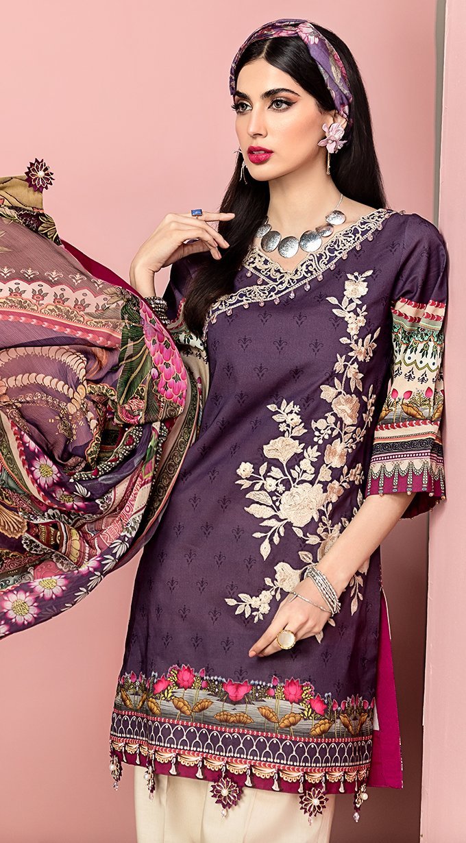 Valentina | VL20-02B | Anaya by Kiran Chaudhry | Viva Lawn'20