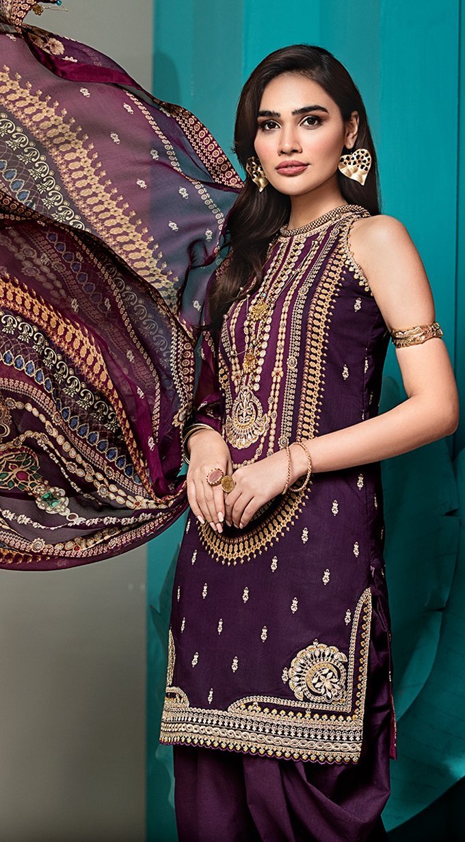 Valeria | VL20-04B | Anaya by Kiran Chaudhry | Viva Lawn'20
