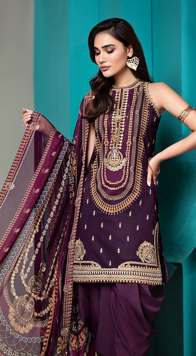 Valeria | VL20-04B | Anaya by Kiran Chaudhry | Viva Lawn'20