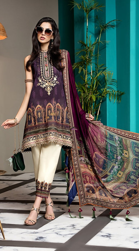 Melissa | VL20-07A  | Anaya by Kiran Chaudhry | Viva Lawn'20