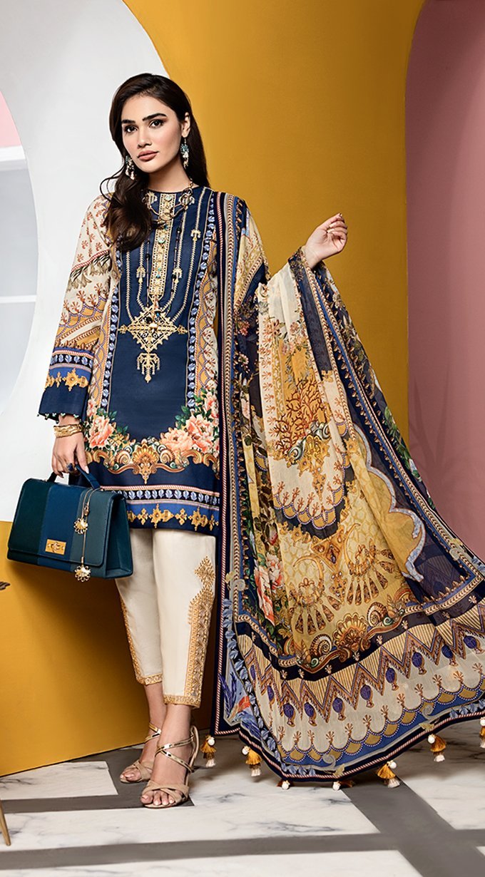 Kiara | VL20-09A | Anaya by Kiran Chaudhry | Viva Lawn'20