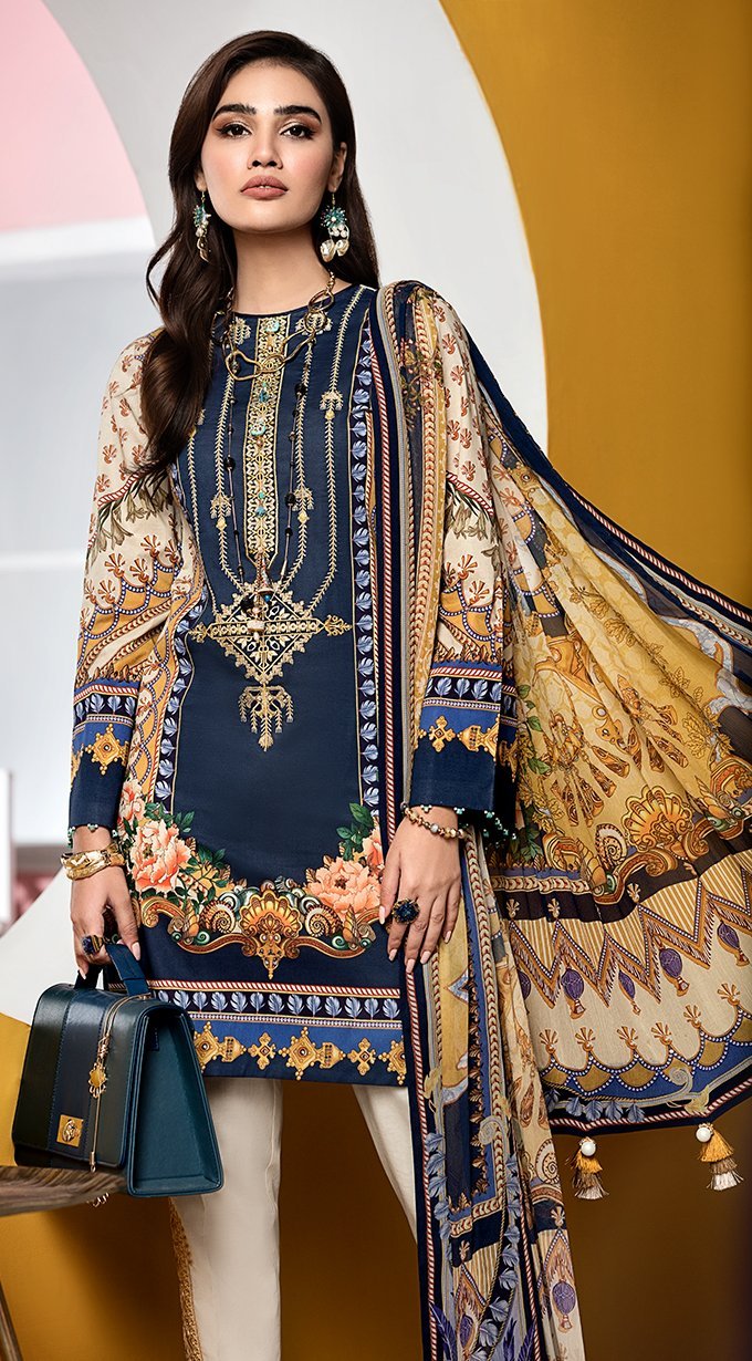 Kiara | VL20-09A | Anaya by Kiran Chaudhry | Viva Lawn'20