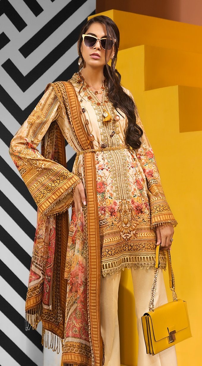 Maria | VL20-10B | Anaya by Kiran Chaudhry | Viva Lawn'20