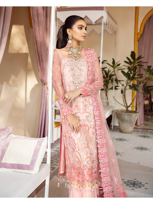 Salima WD-07 (Embroidered Net 3 Pc) | Gulaal | Luxury Formals | Wedding Collection