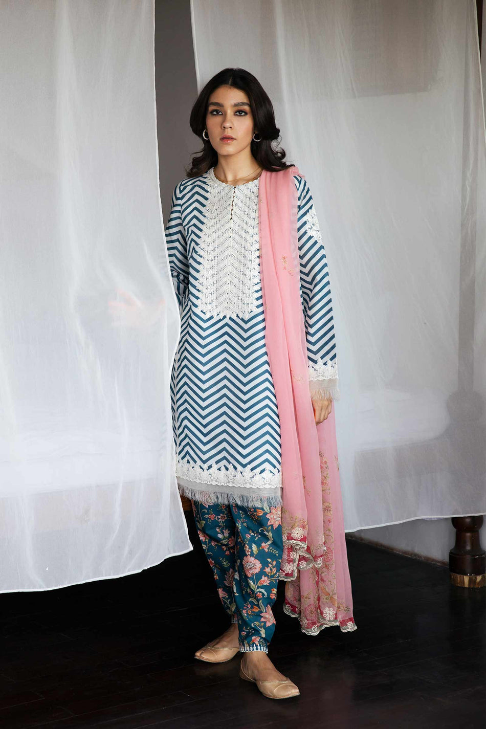 ZCE22 - 1A | Coco By Zara Shahjahan | Lawn Volume 2 Collection 2022