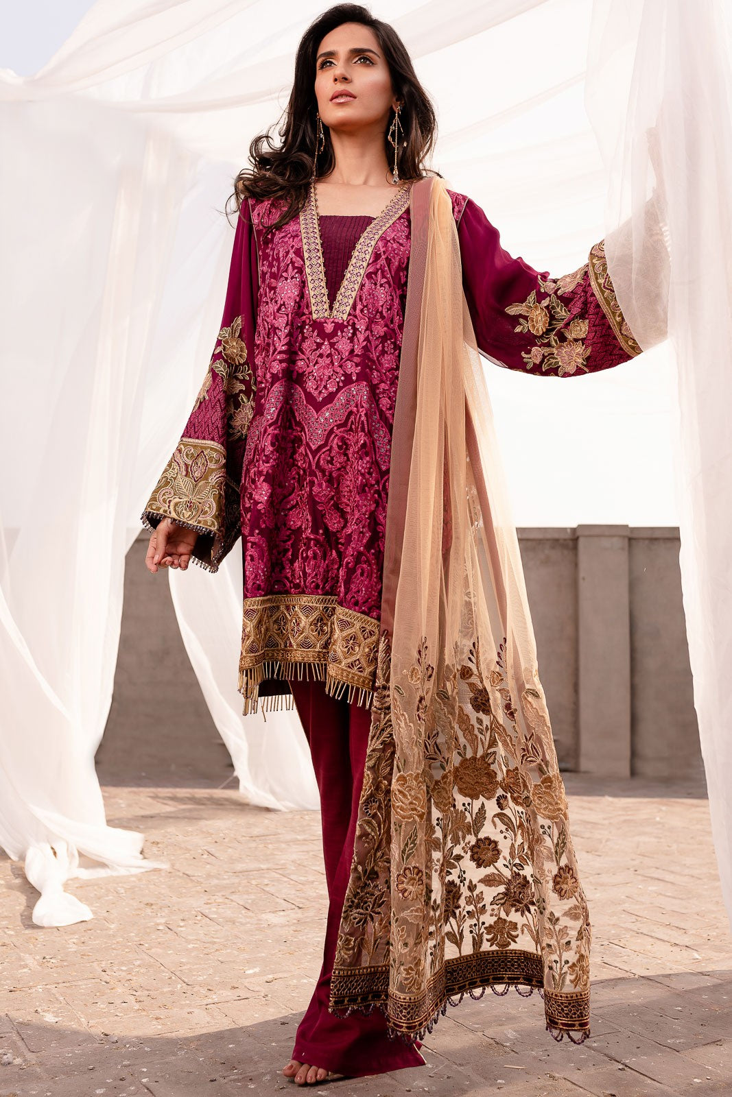 Look 01 | Aik Atelier | Bahaar Unstitched Spring 2020 Collection