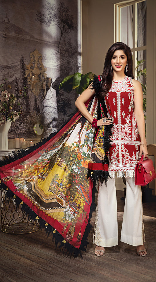Clarissa | Anaya by Kiran Chaudhry | La Jardin d'Eden | Luxury Lawn'20