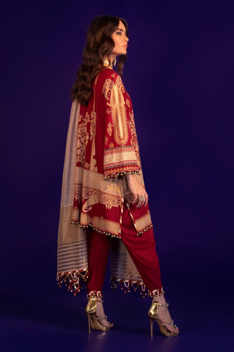 B201-002A-CU | Sana Safinaz | Karnool Block Print Collection'20