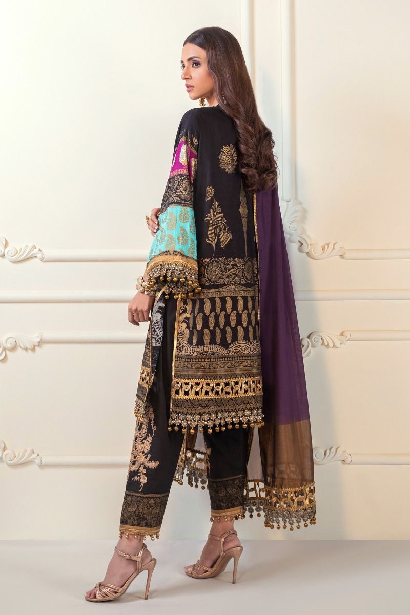 B201-003A-CU | Sana Safinaz | Karnool Block Print Collection'20