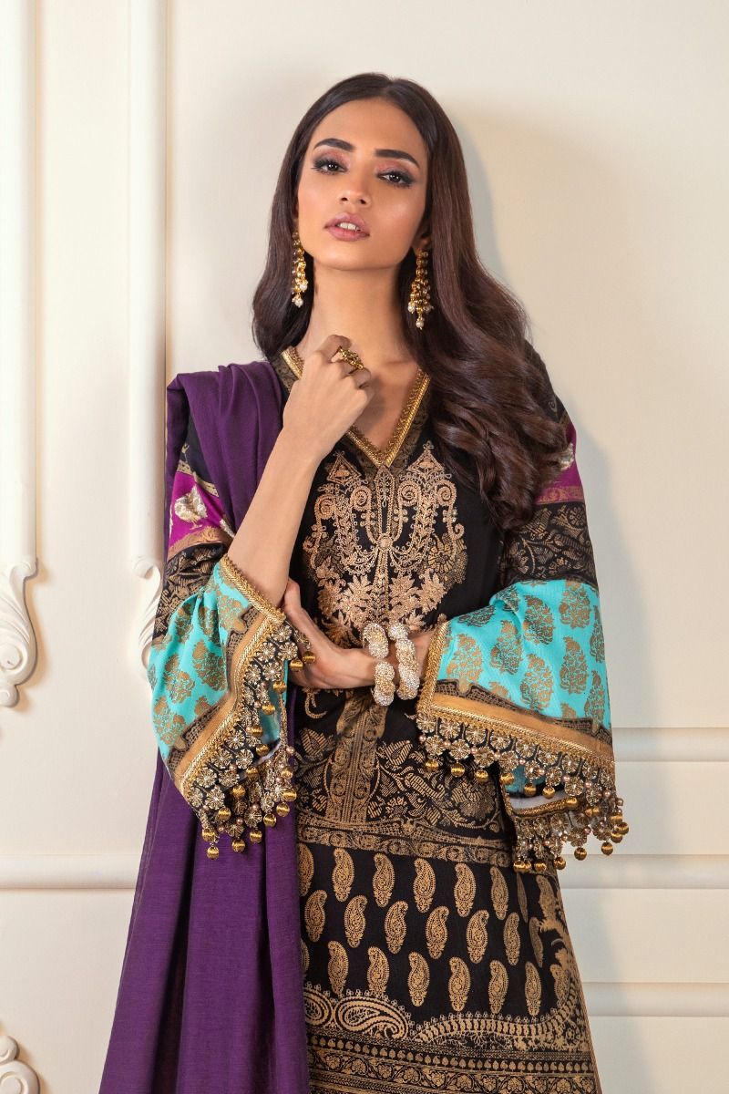 B201-003A-CU | Sana Safinaz | Karnool Block Print Collection'20