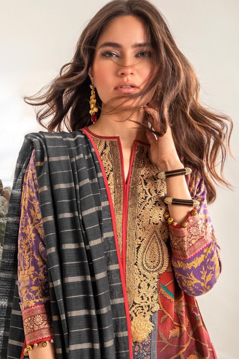 B201-005A-CU | Sana Safinaz | Karnool Block Print Collection'20