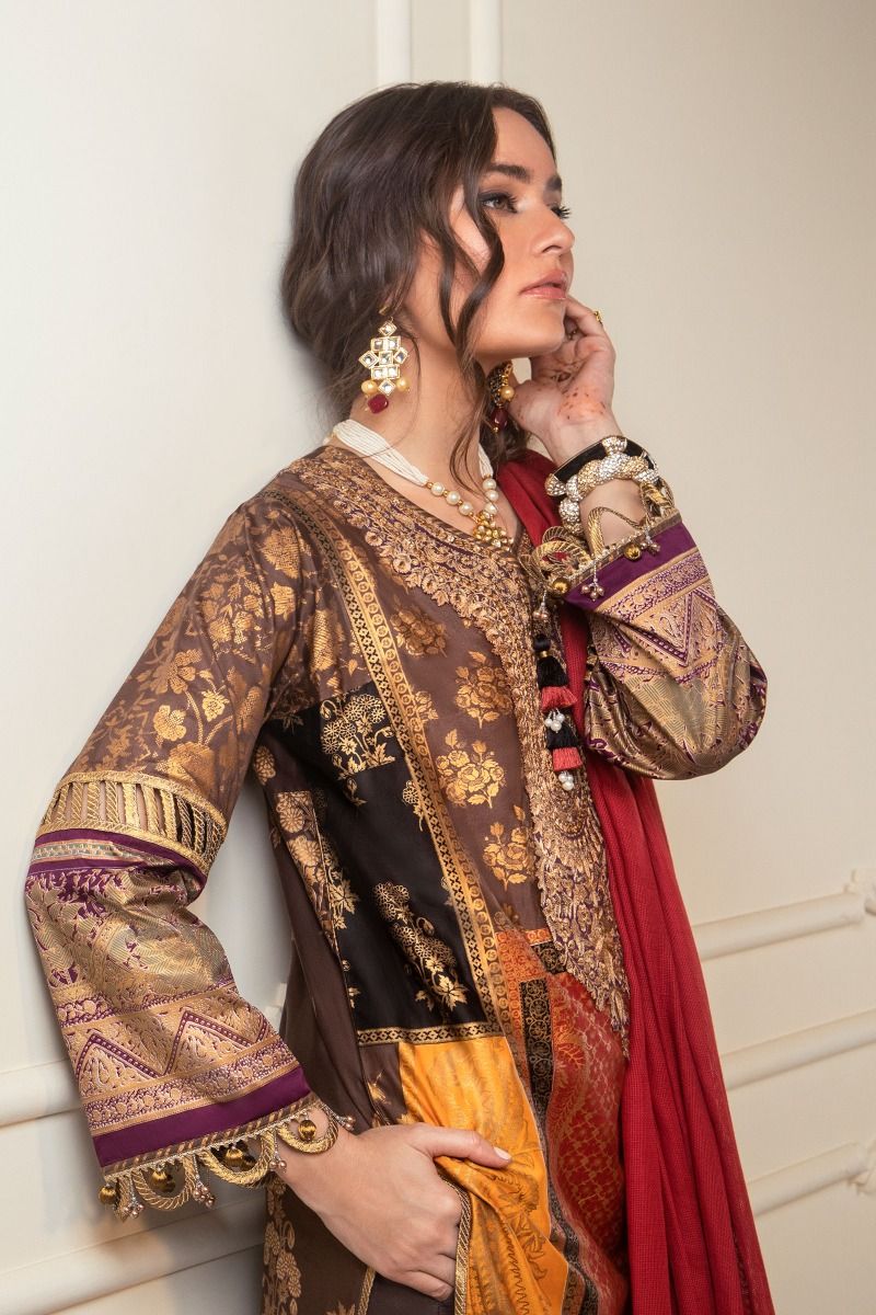 B201-006A-CS | Sana Safinaz | Karnool Block Print Collection'20