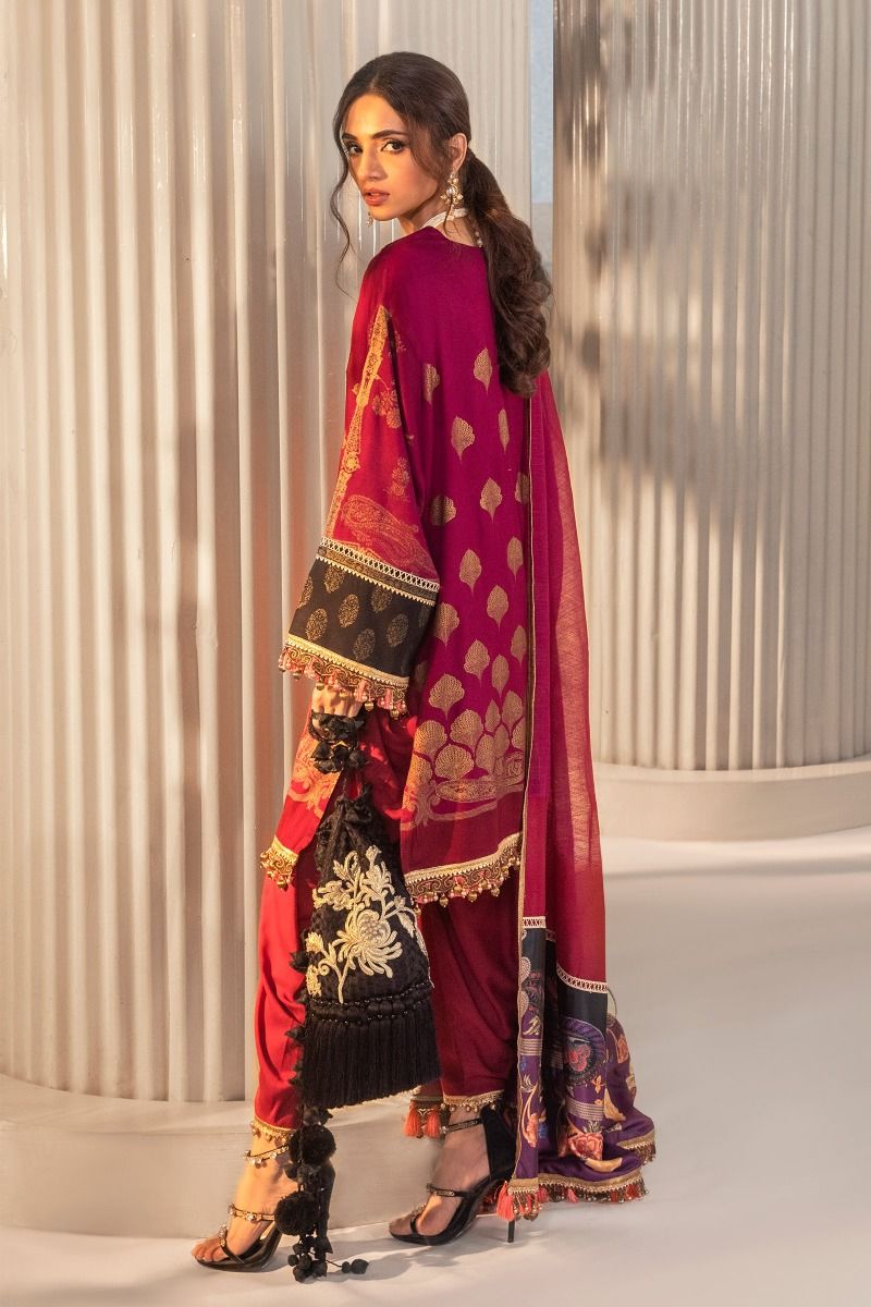 B201-007A-CU | Sana Safinaz | Karnool Block Print Collection'20