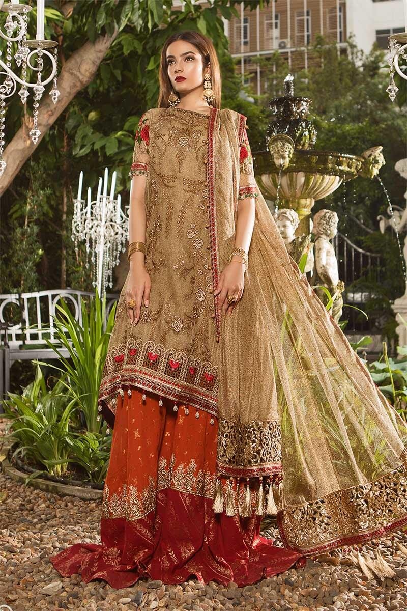 Glittery Gold & Maroon (BD-1606)