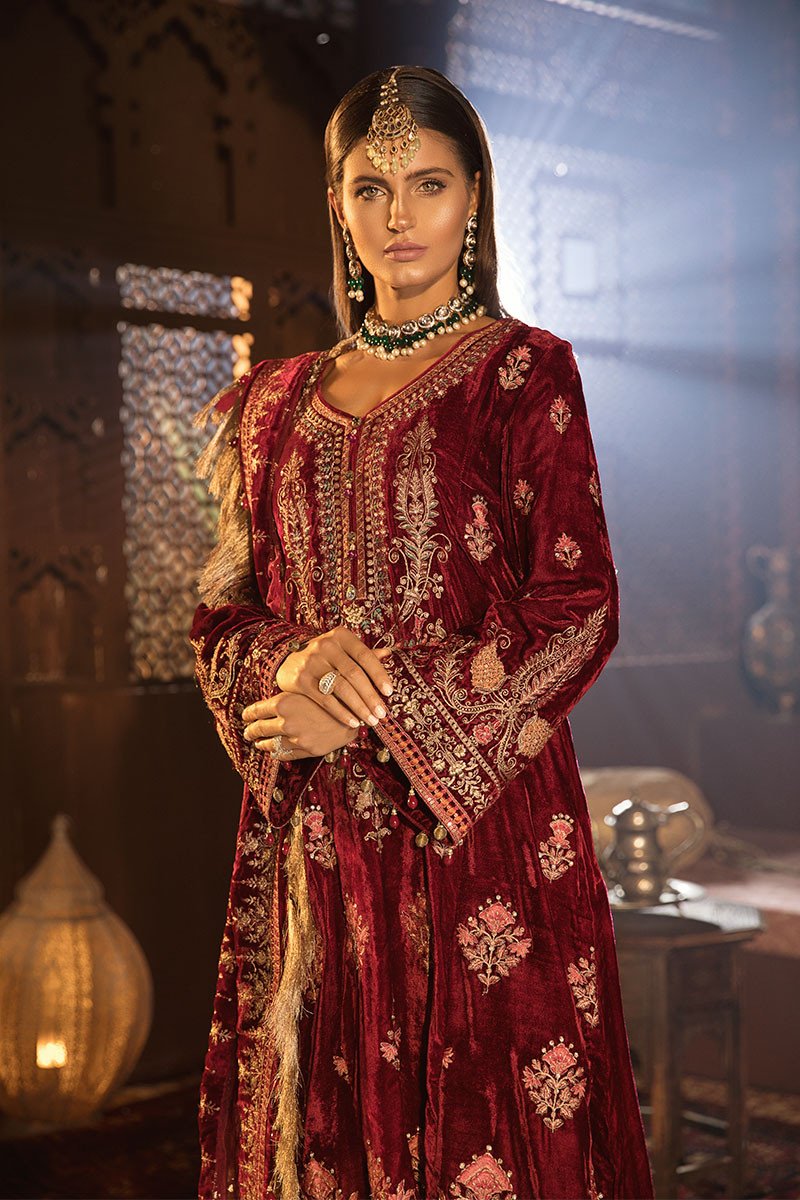 Anari Pink - BD 1807 (Maria B Unstitched Mbroidered - Wedding Edition)