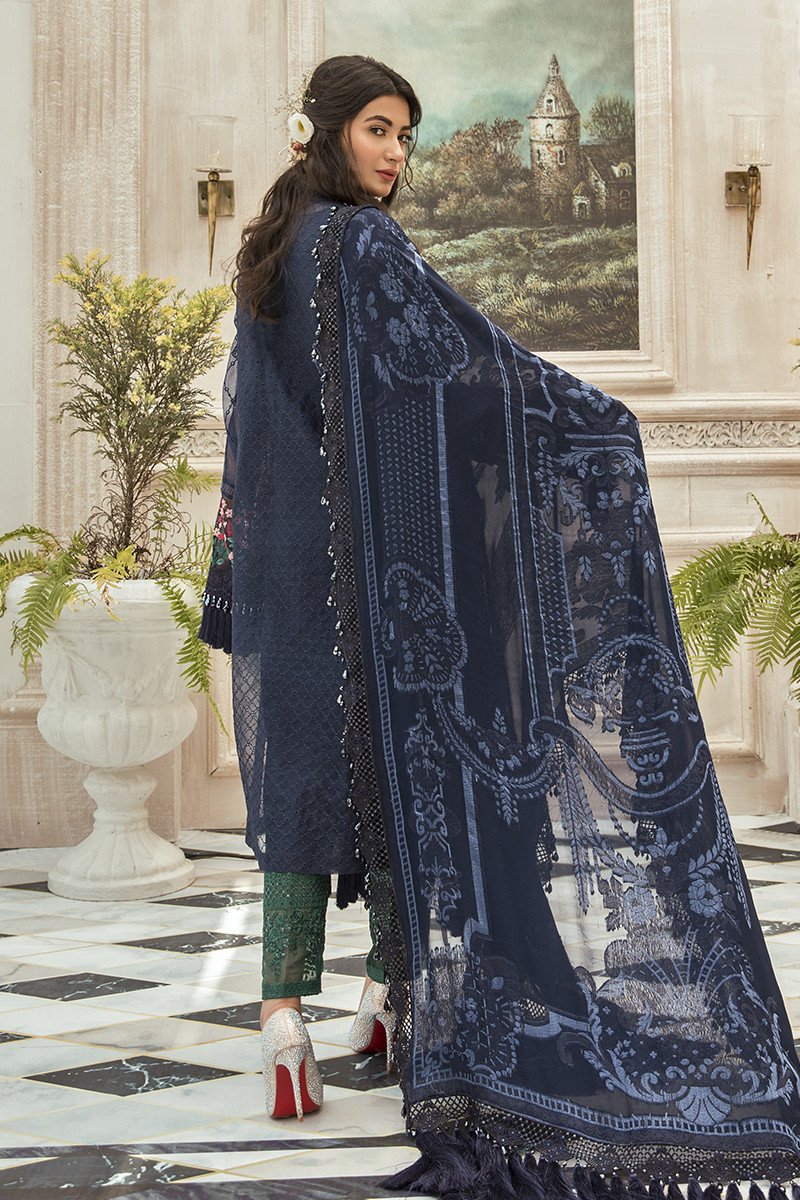 Navy Blue (BD-1901) | Maria. B. | Unstitched MBroidered Eid Collection 2020