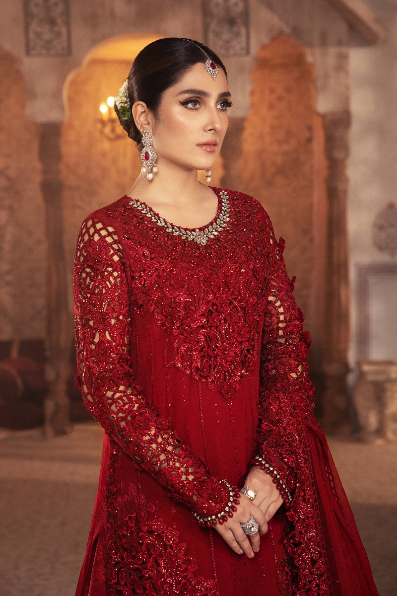 Ruby Red (BD-2305) | Maria B | Mbroidered Unstitched Collection 2021