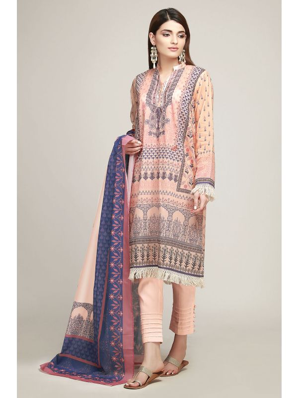 Khaadi-BF19103 (Peach)