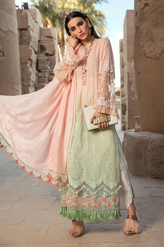 D-2001-A | Maria B. | Unstitched Fabrics | Spring Summer Lawn'20