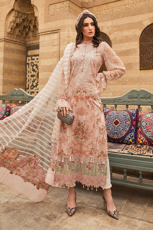 D-2002-A | Maria B. | Unstitched Fabrics | Spring Summer Lawn'20