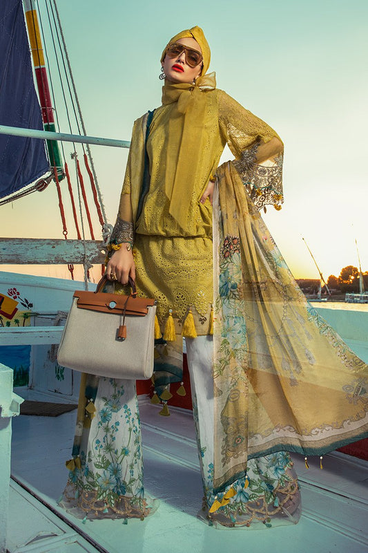 D-2004-B | Maria B. | Unstitched Fabrics | Spring Summer Lawn'20