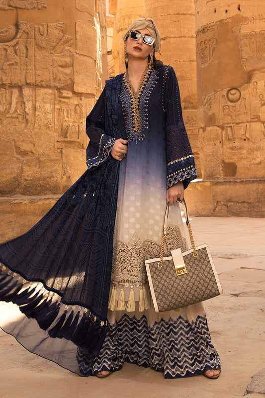 D-2005-A | Maria B. | Unstitched Fabrics | Spring Summer Lawn'20