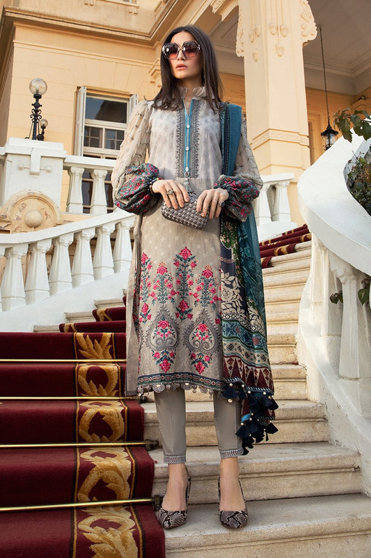 D-2007-B | Maria B. | Unstitched Fabrics | Spring Summer Lawn'20