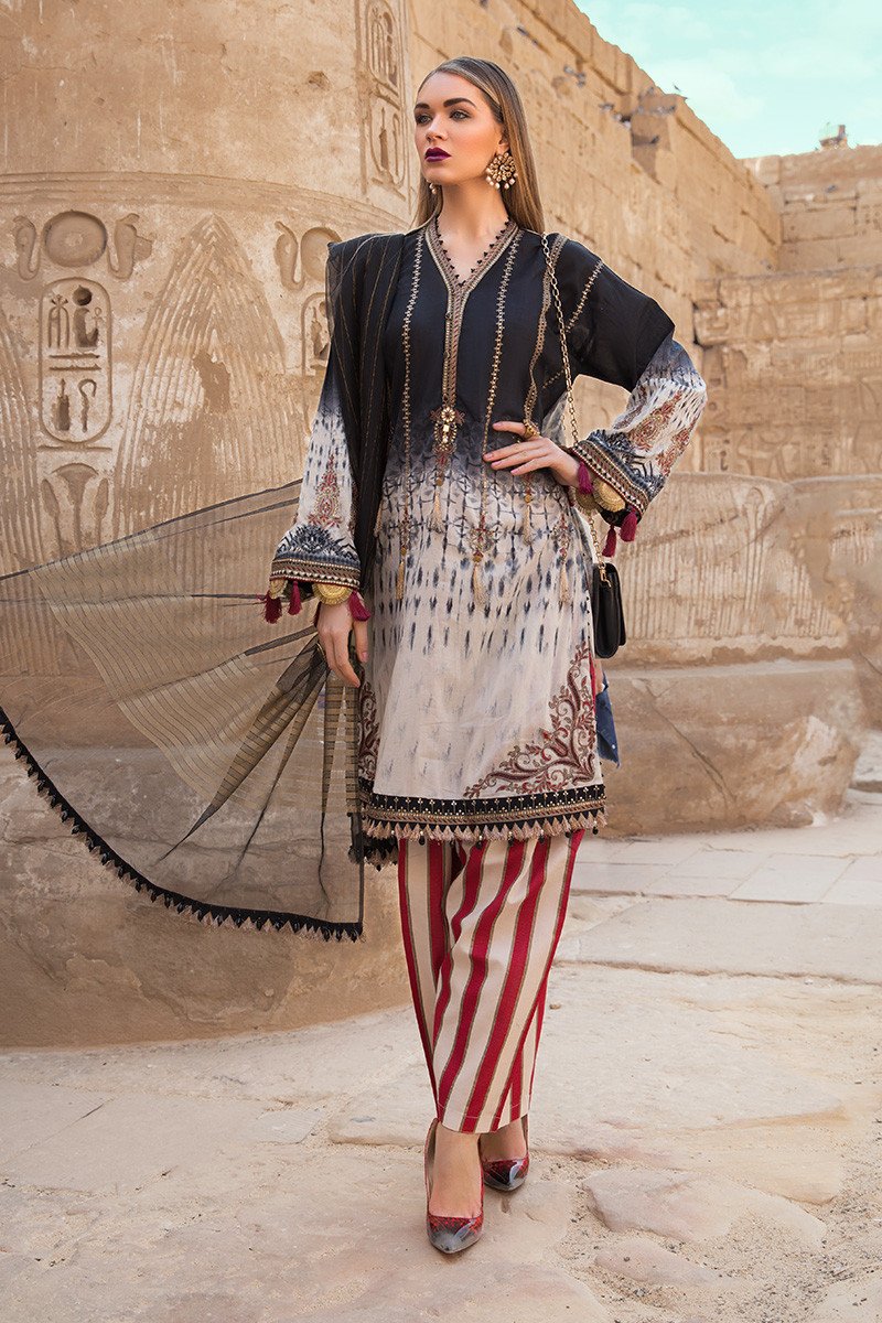 D-2009-A | Maria B. | Unstitched Fabrics | Spring Summer Lawn'20