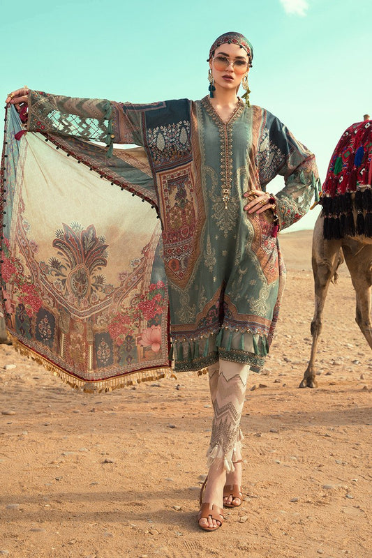 D-2010-A | Maria B. | Unstitched Fabrics | Spring Summer Lawn'20