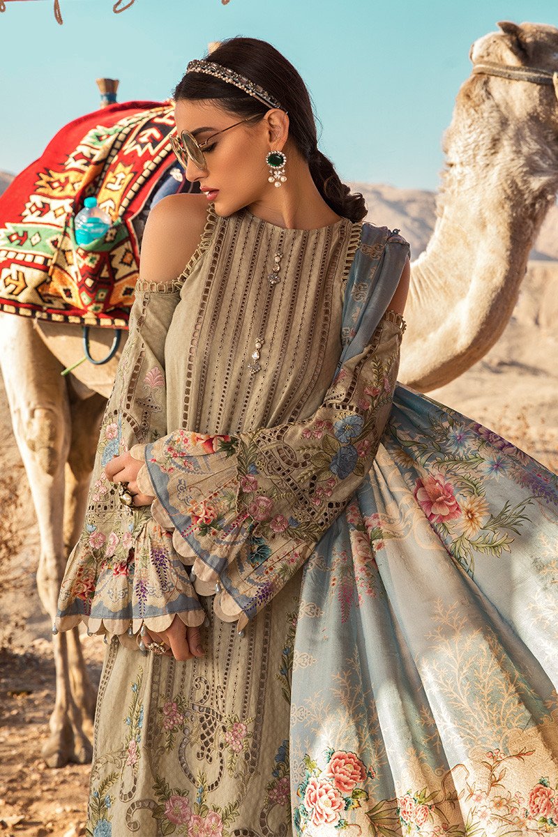 D-2013-B | Maria B. | Unstitched Fabrics | Spring Summer Lawn'20