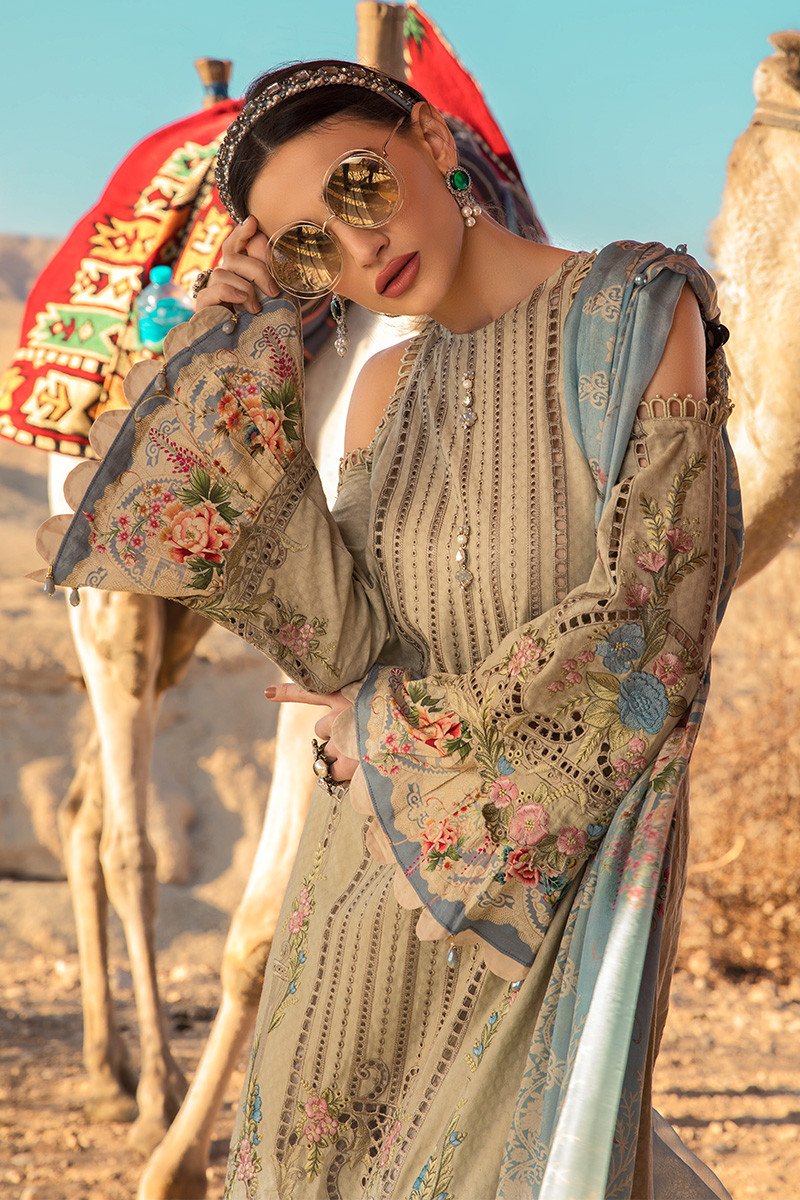 D-2013-B | Maria B. | Unstitched Fabrics | Spring Summer Lawn'20