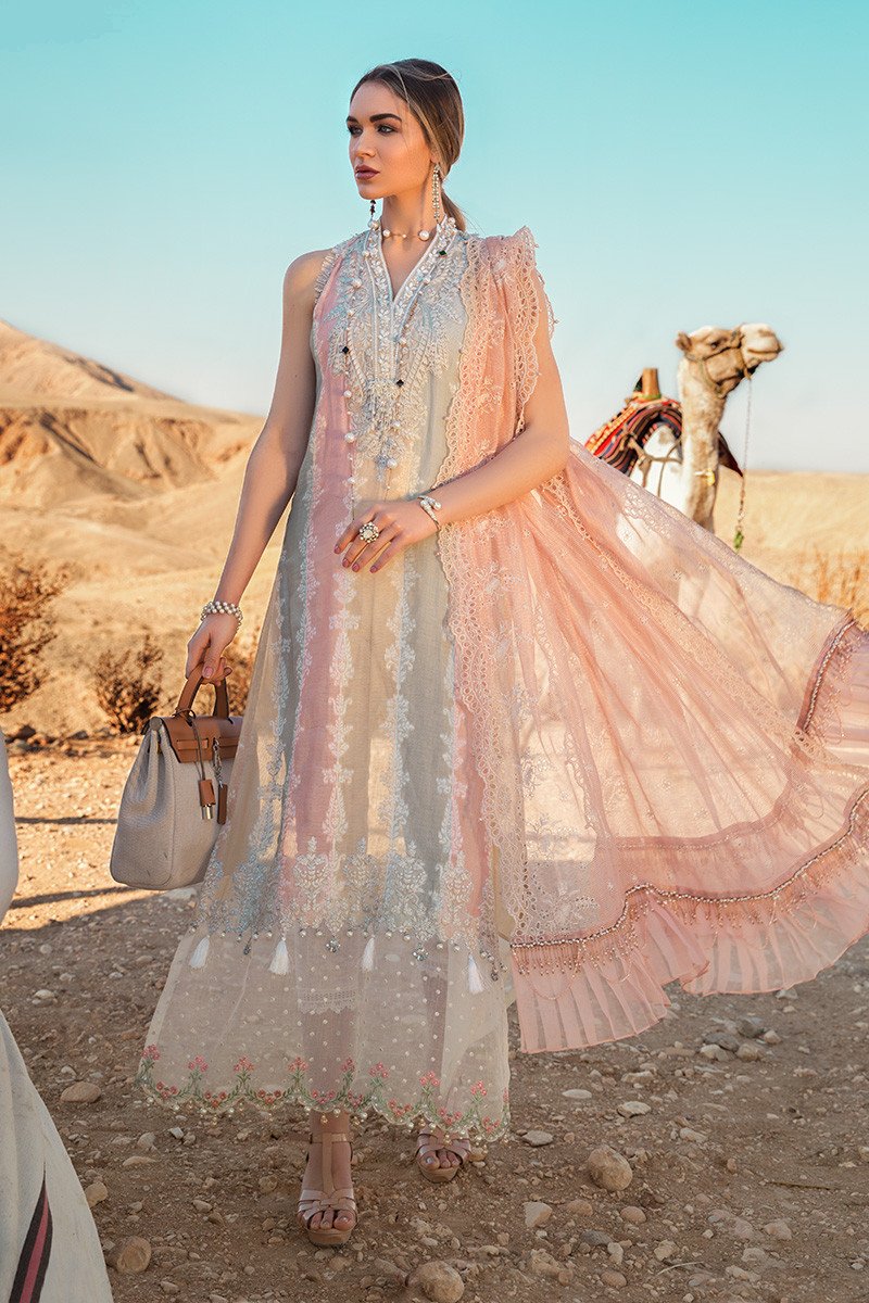 D-2014-A | Maria B. | Unstitched Fabrics | Spring Summer Lawn'20