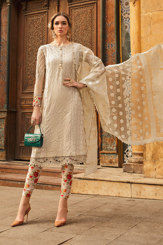 D-2015-A | Maria B. | Unstitched Fabrics | Spring Summer Lawn'20