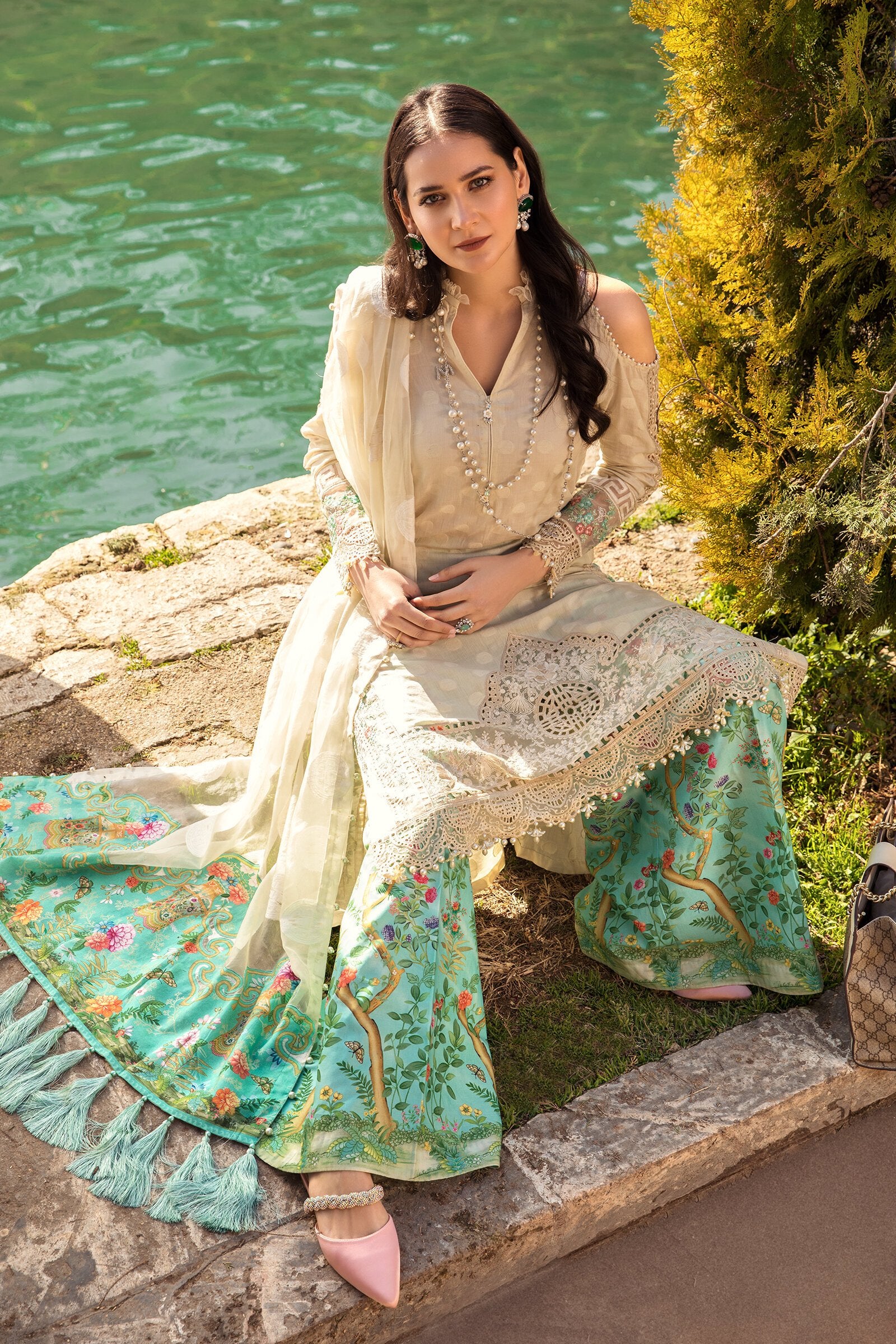 D-2107-A | Maria B | Unstitched Lawn Collection 2021