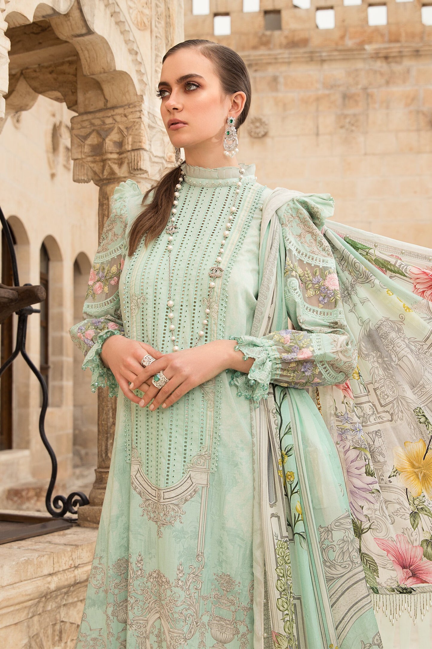 D-2115-A | Maria B | Unstitched Lawn Collection 2021