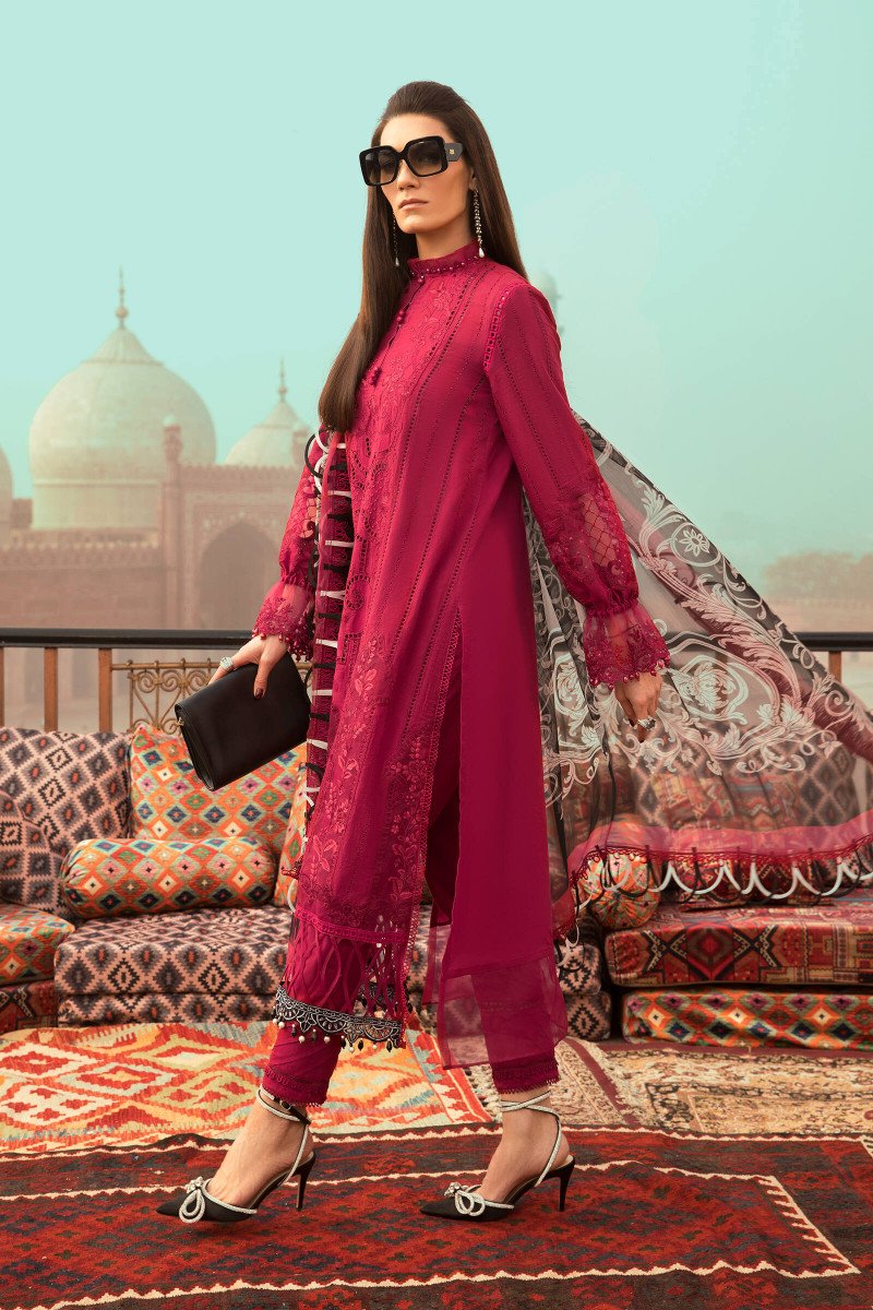 D22-08-A | Maria B | Unstitched Luxury Lawn Collection 2022