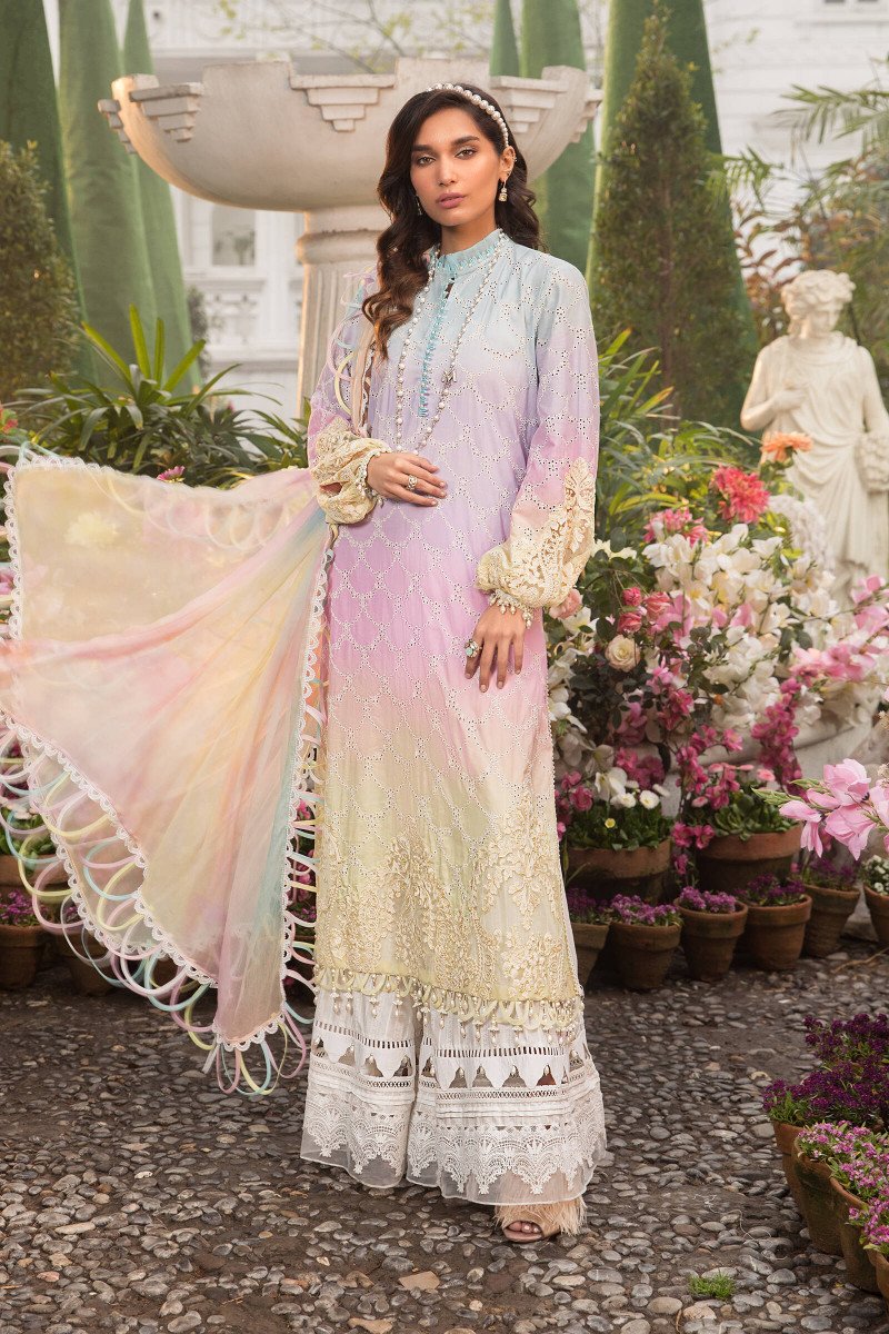 D22-09-A | Maria B | Unstitched Luxury Lawn Collection 2022