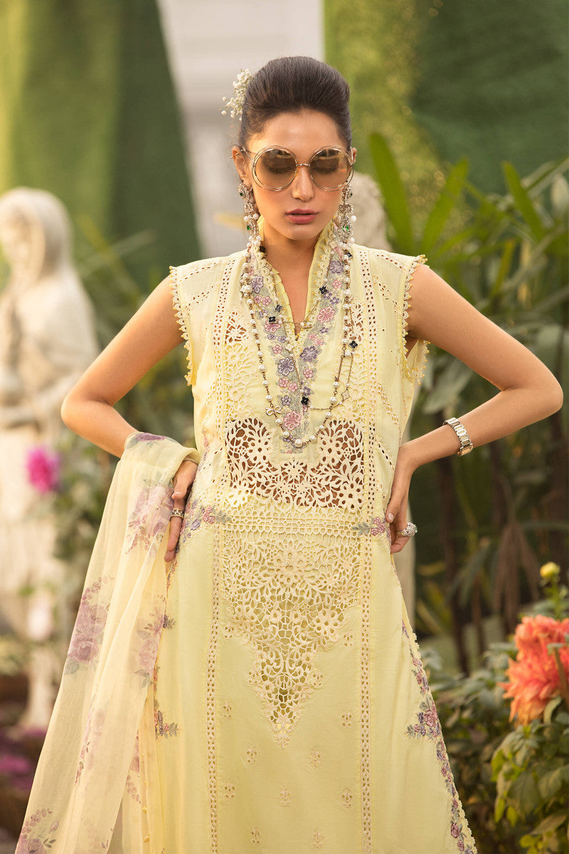 D22-12-B | Maria B | Unstitched Luxury Lawn Collection 2022