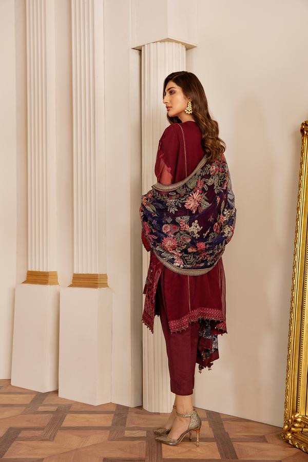 Fire Stone | Baroque | Chantelle | Embroidered Chiffon