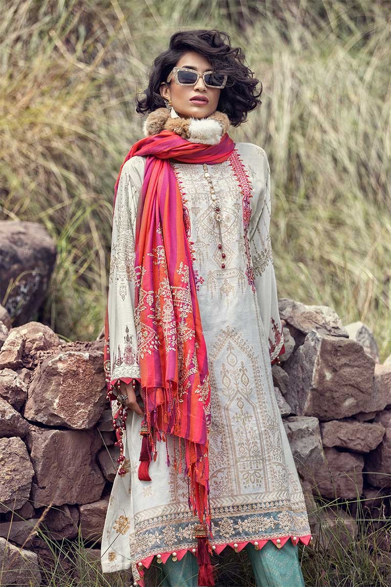 DL704 - Off White (Maria B - Linen - La Vie Luxe)