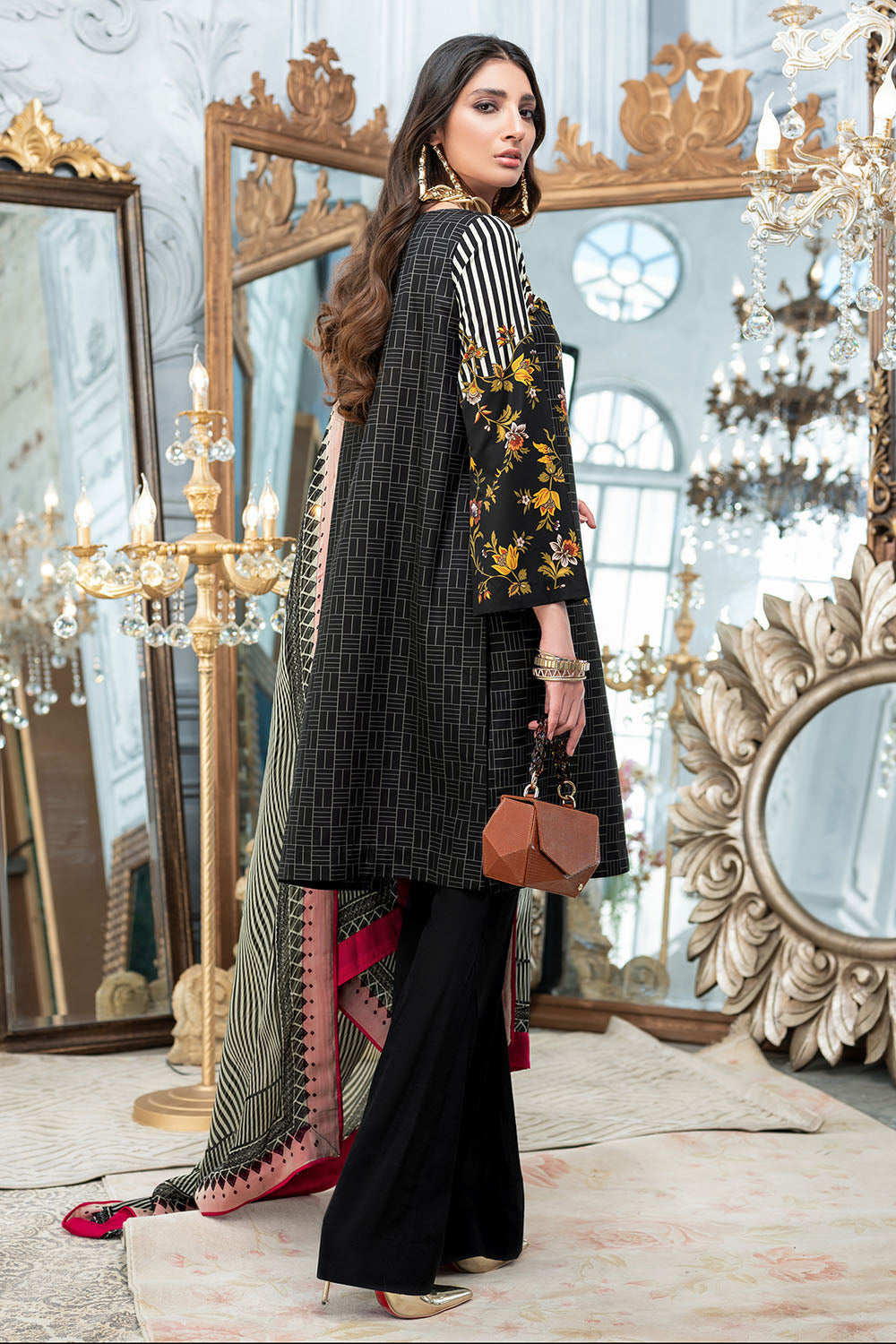 DGS-103 | GulAhmed | Lamis Digital Printed Satin Collection 2021