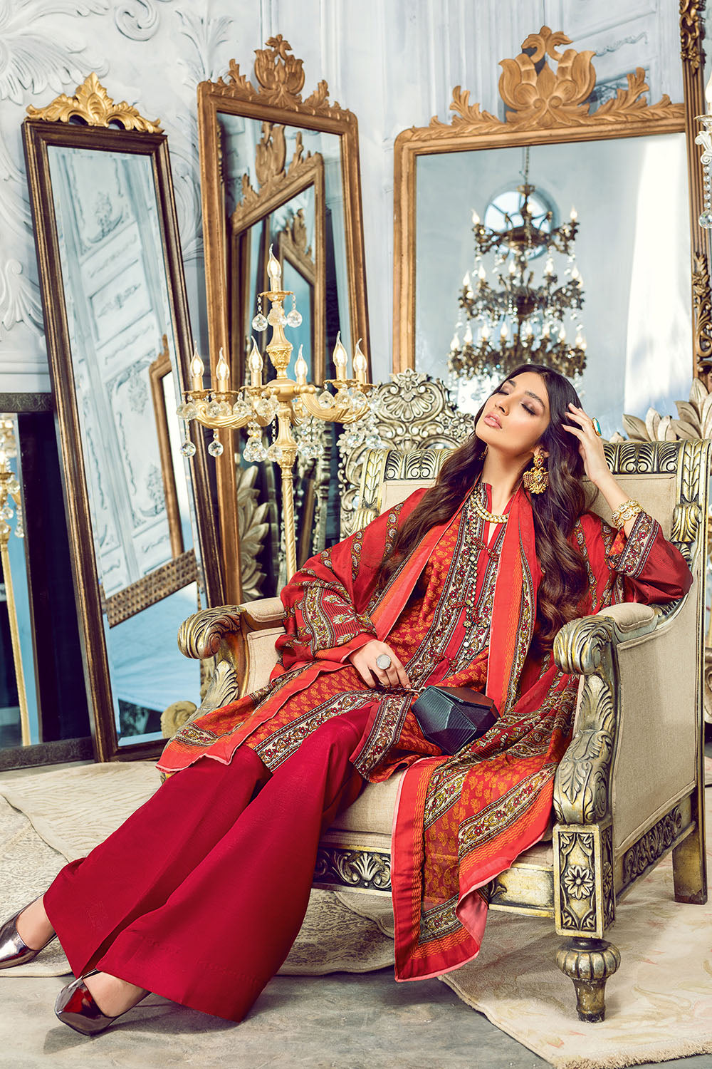 DGS-93 | GulAhmed | Lamis Digital Printed Satin Collection 2021